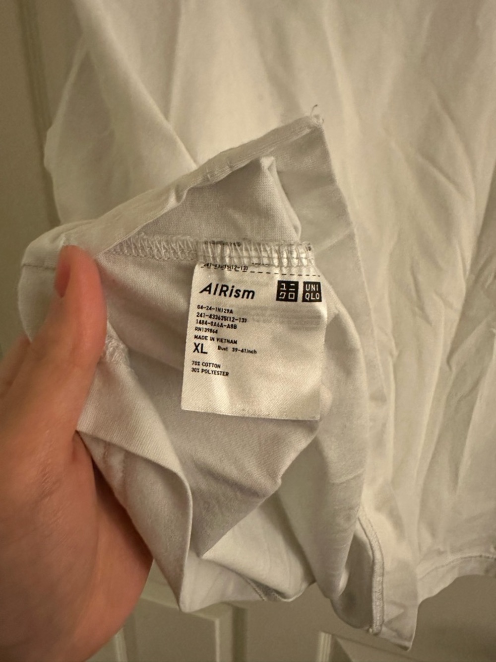 UNIQLO U White Cotton Oversized Crew Neck T-Shirt Women’s XL EUC - Picture 6 of 6